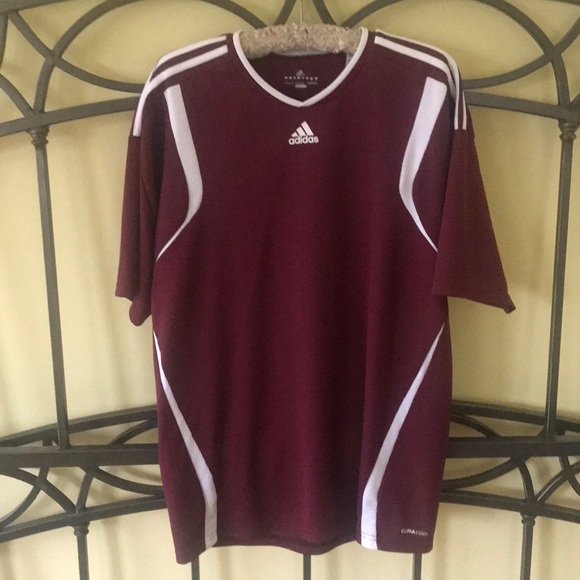 Men’s Adidas Climacool Maroon Soccer Jersey Size L Men’s Adidas Climacool Maroon Soccer Jersey Size L